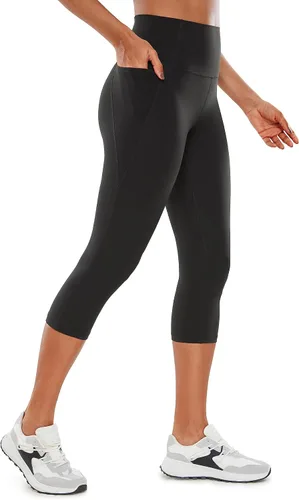 CRZ YOGA Butterluxe - Leggings capri de entrenamiento para mujer de 17, 19 y 21 pulgadas, pantalones de yoga de cintura alta con bolsillos, suaves