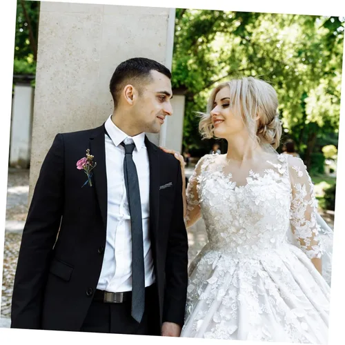 Miniatura 9 de 1 juego de 100 pines de seguridad Boutonniere hechos a mano en forma de T triangular, broche de flores, soporte para ojal para boda, fiesta, verde