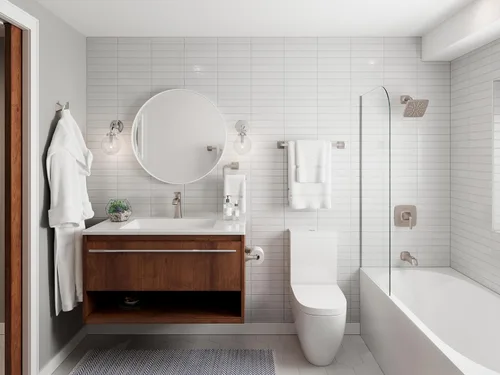Miniatura 7 de Pfister Bruxie Portapapel Higiénico, Soporte para Rollo de Papel Higiénico del Baño, Montaje en Pared, Atornillado, Acabado Níquel Cepillado Spot
