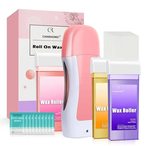 Miniatura 10 de Cuentas de cera de 2.5 lb/1100 g, kit de cera dura con 2 aceites de tratamiento de cera, cuentas de cera dura para piernas, axilas, cara y bikini