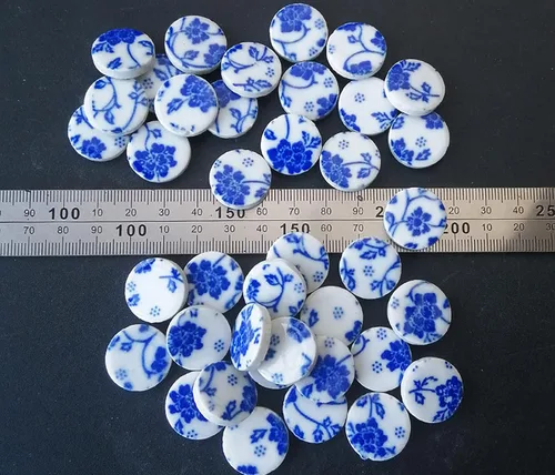 Miniatura 5 de Azulejos de mosaico de 7.05 oz, paquete de azulejos de mosaico de cerámica para decoración del hogar, manualidades, platos, marcos de fotos