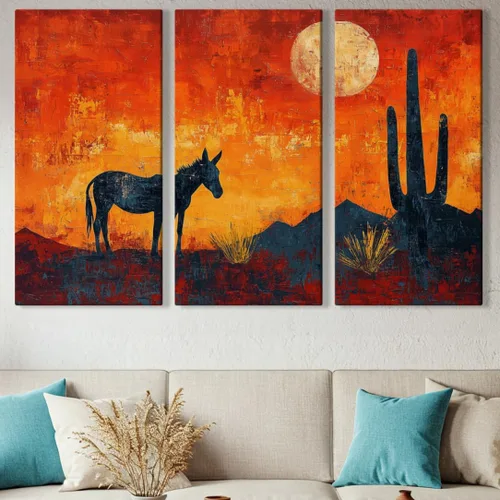 Miniatura 17 de Impresiones en lienzo de Arizona de pequeño a extra grande, paisajes del desierto de Sonora, comedor, dormitorio, baño, sala de estar, arte de pared