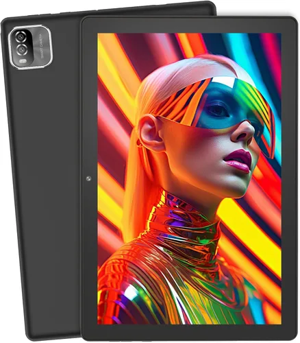Tablet Android OS de 10 pulgadas, 64 GB, 1 TB expandible, pantalla IPS HD de 1280 x 800, cámara dual, procesador de cuatro núcleos, 6000 mAh,