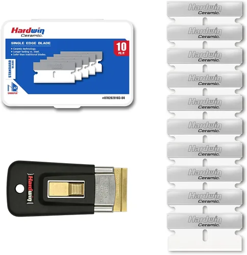 Miniatura 9 de Paquete de 5 cuchillas de afeitar de cerámica de un solo filo, cuchillas de repuesto para herramienta raspadora de cuchillas de afeitar, repuesto