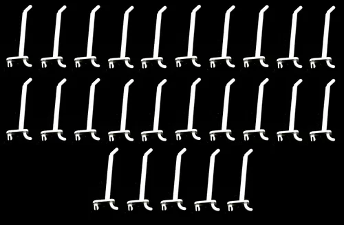 Miniatura 12 de JSP Manufacturing Ganchos de plástico de 4 pulgadas para garaje/herramientas/almacenamiento/organización/joyería/manualidades, varios