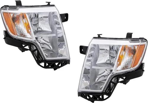 Miniatura 8 de Compatible con Ford Edge 2007 2008 2009 2010 SEL Plus, Limited, SE, cumple con SEL DOT/SAE, conjunto de faros halógenos con bombillas, lado