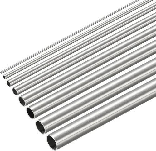 uxcell Tubo de acero inoxidable 304 de 0.039 in, 0.079 in de diámetro exterior x 0.012 in de grosor, 0.118 in, 0.157 in, 0.197 in, 0.236 in, 0.276