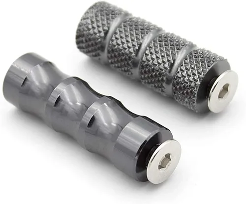 Miniatura 9 de Estriberas de freno para palanca de cambios de motocicleta con agujero de 0.236 in, pedal universal para retrasos, color negro