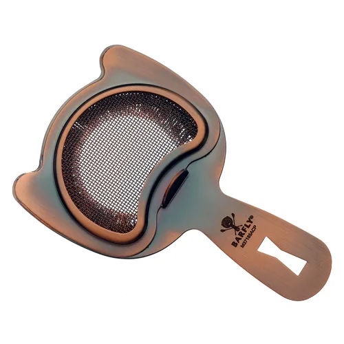 Miniatura 2 de Barfly Colador de resorte de malla fina, cobre antiguo