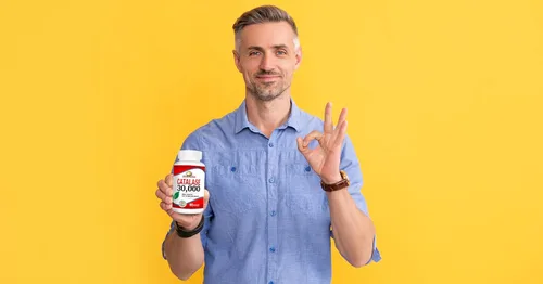 Miniatura 4 de Rise-N-Shine - Suplemento de catalasa 30,000 - Potente enzima antioxidante para apoyo a la salud del cabello - Suplementos capilares para cabello