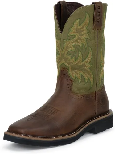Miniatura 9 de Justin Original Work Boots Driller - Botas de trabajo con punta cuadrada para hombre