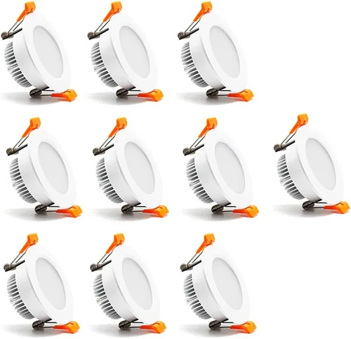 Miniatura 8 de Iluminación empotrable LED regulable de 2.5 pulgadas, lámpara descendente de 5 W, blanco cálido de 3000 K, CRI 80 con controlador LED, como lámpara