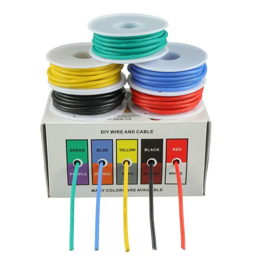 Miniatura 12 de BOJACK Alambre de silicona de calibre 10 de 10 pies rojo y 10 pies negro flexible 10 AWG alambre de cobre trenzado (paquete de 1 par)