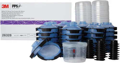 Miniatura 22 de 3M PPS 2.0 Kit de taza, tapas y forros para pistola pulverizadora, 26301, estándar, 22 onzas, filtro de 125 micrones, uso para automóviles, muebles