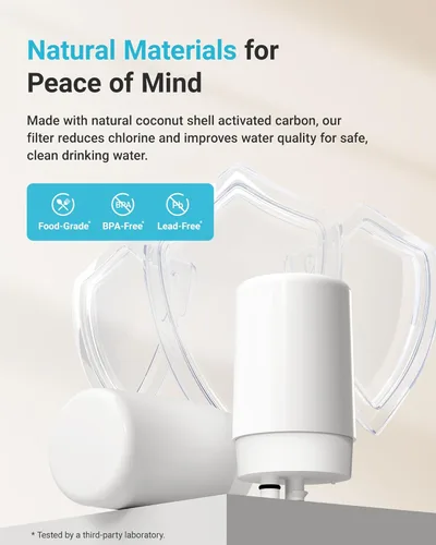 Miniatura 4 de AQUA CREST Filtro de agua para grifo, repuesto para filtro Brita®, sistema de filtración de agua del grifo Brita® Faucet 36311 On Tap, FR-200, Blanco
