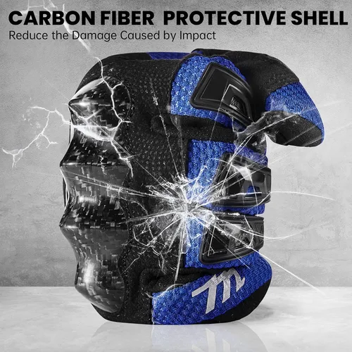 Miniatura 3 de MADBIKE - Guantes de motocicleta con pantalla táctil para motocross, bicicleta de tierra, aptos para hombres y mujeres, con nudillos protectores