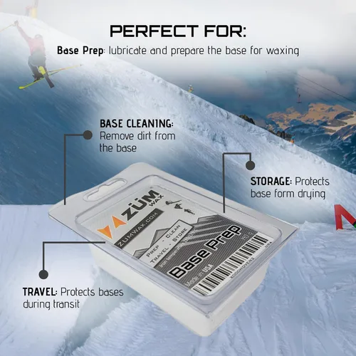 Miniatura 2 de ZUMWax - Cera para esquí/snowboard, preparación de base, limpieza, viajes, tienda, 3.53 onzas, excelente cera de almacenamiento y viaje, excelente