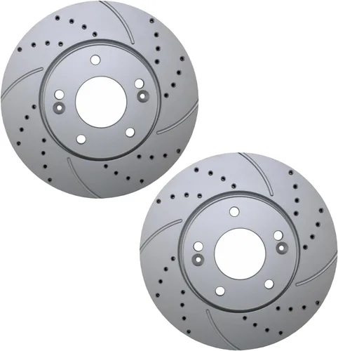 Juego de 2 rotores de disco de freno para Hyundai Elantra GT Elantra Coupe Kona Veloster Venue Kia Forte Koup Forte Koup Forte Koup Forte5 Seltos