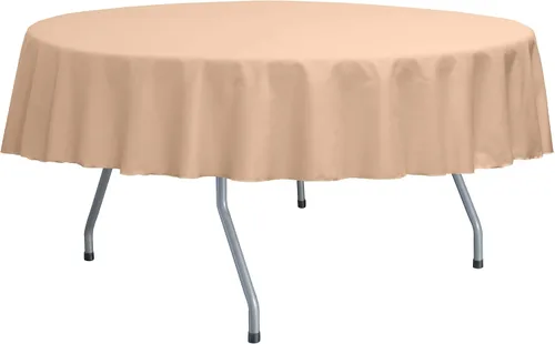 Miniatura 29 de Ultimate Textile Poly-Cotton Twill 60-Inch Round Tablecloth - Fits Tables Smaller Than 60-Inches in Diameter, Navy Blue