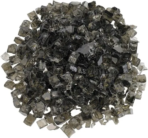Miniatura 28 de American Fireglass vidrio refractario para fuego, con vidrio para hogar y vidrio para fuego de hoyo, 10 libras, Bronce