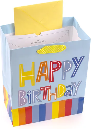 Miniatura 5 de Hallmark bolsa de regalo de cumpleaños en papel de seda, tamaño grande, Multicolor