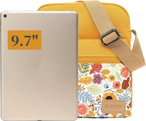 Miniatura 7 de Leaper - Juego de estuche y cartera bandolera de lona para niñas y mujeres