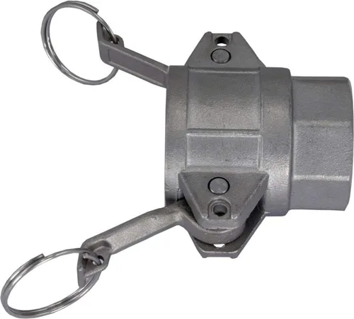 Miniatura 2 de Duda Energy CamSocket-HB050 304 Acoplador de montaje de tubería de leva y ranura de acero inoxidable de 1/2 pulgada de bloqueo de leva x 1/2 pulgada
