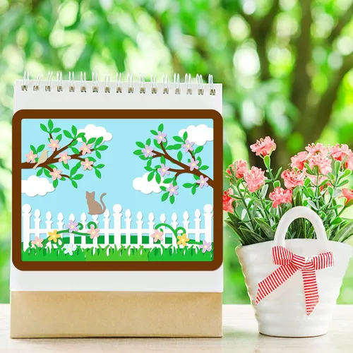 Miniatura 2 de GLOBLELAND Juego de troqueles de vallas de jardín para árboles y plantas, plantilla de estampado de flores de acero al carbono para hacer tarjetas