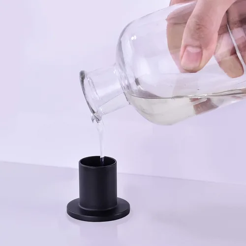Miniatura 2 de Dispensador de jabón para fregadero de cocina, dispensador de fregadero integrado negro con cabezal de bomba de latón macizo, resistente a