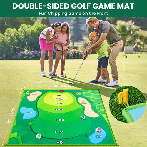 Miniatura 2 de Juego de batalla de golf LYDARZ, juego de práctica de golf de chipping, tapete de juego para diversión en el patio trasero y entrenamiento de swing