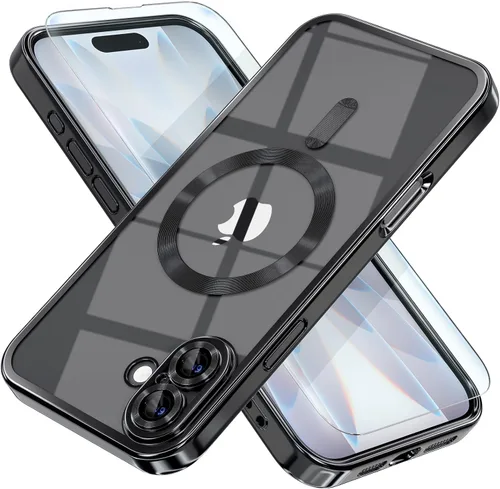 Miniatura 91 de Misea Funda magnética para iPhone 14 compatible con MagSafe [nunca amarillenta] [protección contra caídas de grado militar] protector completo