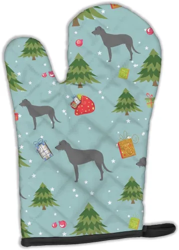 Miniatura 178 de Caroline's Treasures BB4872OVMT - Guante de horno de Navidad Affenpinscher resistente al calor, grueso para sartenes calientes y horno, manopla