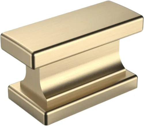 Miniatura 31 de Amerdeco - Paquete de 6 perillas en negro mate para gabinete, un solo orificio de 1.46 pulgadas, manijas para armarios, tiradores rectangulares