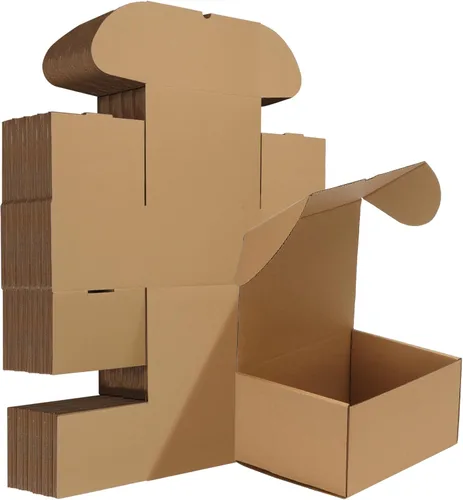 Miniatura 17 de HORLIMER Paquete de 40 cajas de envío de 5 x 5 x 5, caja de cartón corrugado blanco para correo, embalaje, pequeñas empresas