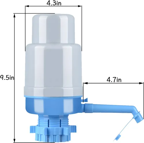 Miniatura 2 de ONE250 Bomba manual para botella de agua, bomba de agua potable fácil, dispensador manual de prensa manual fácil y portátil para enfriadores