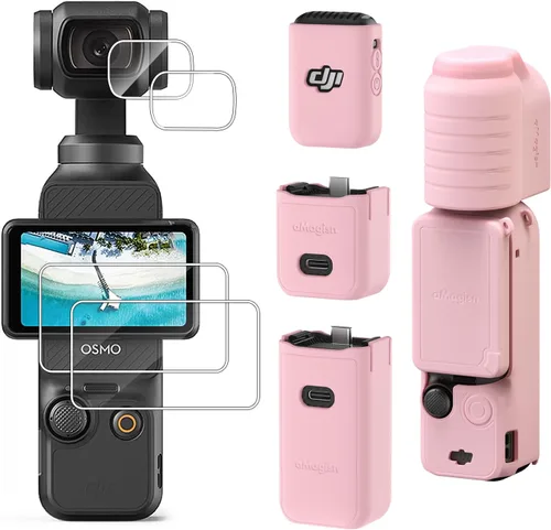 Miniatura 7 de Funda protectora de silicona para lente de pantalla para DJI Osmo Pocket 3 Accesorios (Negro)