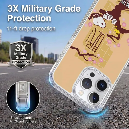 Miniatura 76 de Carcasa de gel para iPhone 7 Plus/iPhone 8 Plus, diseño de Snoopy Oriental de Peanuts, Badges
