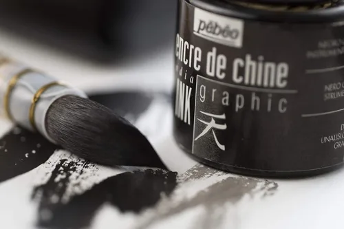 Miniatura 5 de Pebeo Graphic India - Tinta (1.5 fl oz), color negro