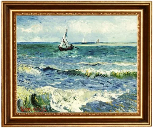 Miniatura 49 de ELITEART -Noche estrellada sobre el ródano por Vincent Van Gogh Giclée Art Canvas Prints- Tamaño del marco: 28 x 35 pulgadas