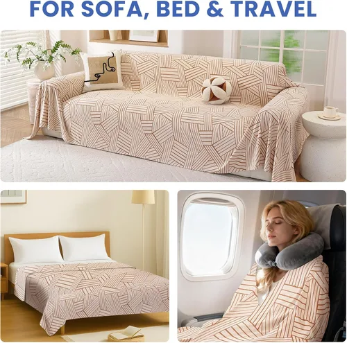 Miniatura 6 de Funda de sofá bohemio para perros, 78x91 pulgadas, fundas para silla de gran tamaño, fundas lavables para sofá modular para mascotas, protector