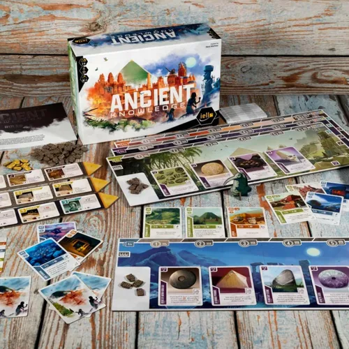 Miniatura 2 de IELLO: Juego de cartas de estrategia de conocimiento antiguo - Edificio de Tableau, monumentos históricos, mayores de 12 años, 2-4 jugadores, 30