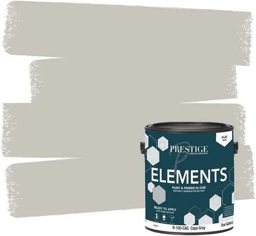 Miniatura 14 de PRESTIGE Paints Elements - Pintura interior e imprimación en uno, cáscara de huevo, 1 galón, gris cabo