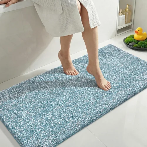 Miniatura 32 de Yimobra Alfombra de baño acolchada antifatiga, antideslizante, lavable, de microfibra suave y densa para lavabo, ducha, pies cansados, cómodo