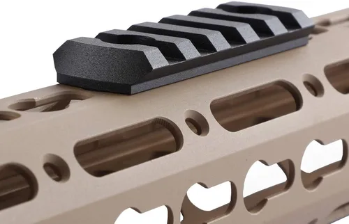 Miniatura 3 de TuFok Picatinny Sección de riel para Keymode - Soporte de adaptador de riel delgado de 0.27 pulgadas de altura Alumimun de 5 ranuras Beige Bronceado
