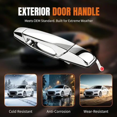 Miniatura 6 de LCWRGS Manija de puerta exterior trasera izquierda lado conductor reemplazo OE# 15915659 Para 2007-2014 Cadillac Escalade Chevy Avalanche
