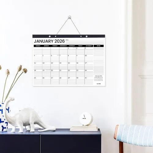 Miniatura 6 de SUNEE Calendario de escritorio 2026, 3 paquetes, calendario de 18 meses, octubre de 2025 a marzo de 2027, calendario de escritorio de 17 x 12