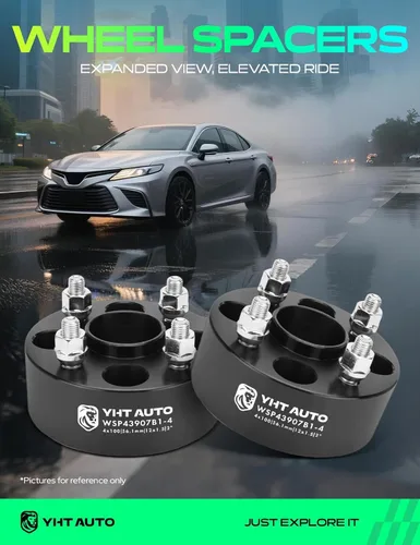 Miniatura 2 de YHTAUTO Juego de 4 espaciadores de rueda centrados en buje de 4 x 100 mm, 2 pulgadas, compatibles con modelos Honda, Acura, Kia, Mini y Mitsubishi
