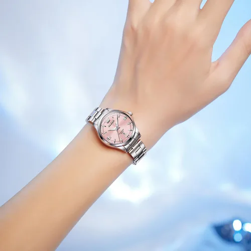 Miniatura 2 de OLEVS Relojes de acero inoxidable para mujer, reloj plateado de lujo para mujer con fecha, resistente al agua, analógico de cuarzo, delicado reloj