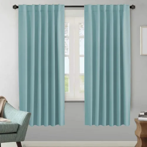 Miniatura 107 de H.VERSAILTEX Cortinas opacas con aislamiento térmico, paneles de tratamiento de ventana, cortinas opacas para oscurecer la habitación, cortinas Gris