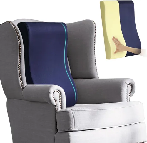Miniatura 9 de Almohada cervical 2 en 1, almohada de apoyo lumbar para sofá reclinable y sillas de guardería, cojín de espuma de alta resistencia, soporte